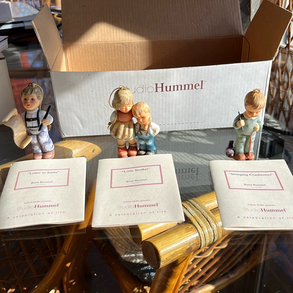 Studio Hummel 3 pack Mimi ornaments
